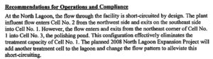 A 2007 report by United Water outlined numerous problems with management and maintenance of the city's lagoon system.