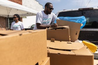 Mobile food pantry held in Holmes County, one of the most food insecure places in the U.S.