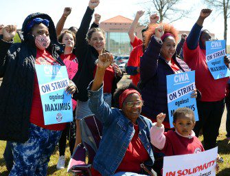 Maximus workers in Hattiesburg strike again, calling out timed bathroom breaks and COVID-19 policies