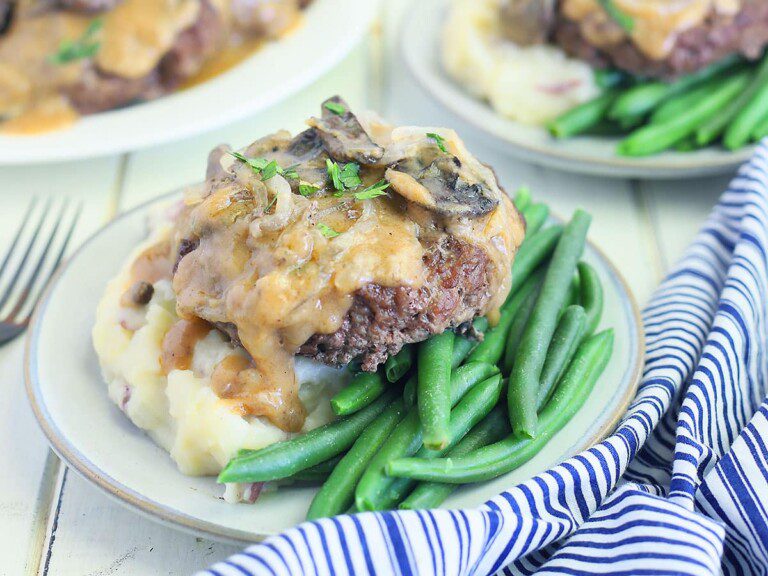 Smothered Hamburger Steaks in the Oven + VIDEO