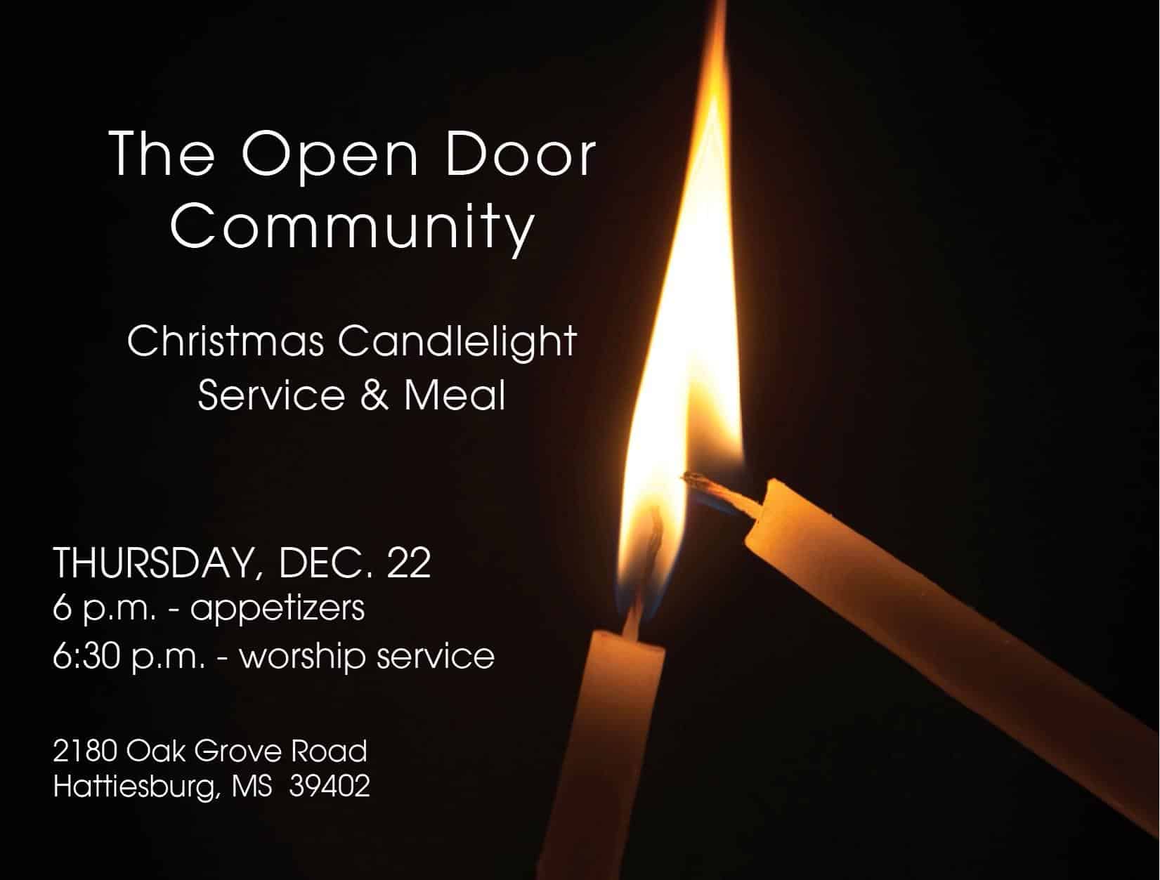 Christmas Candlelight Service & Meal