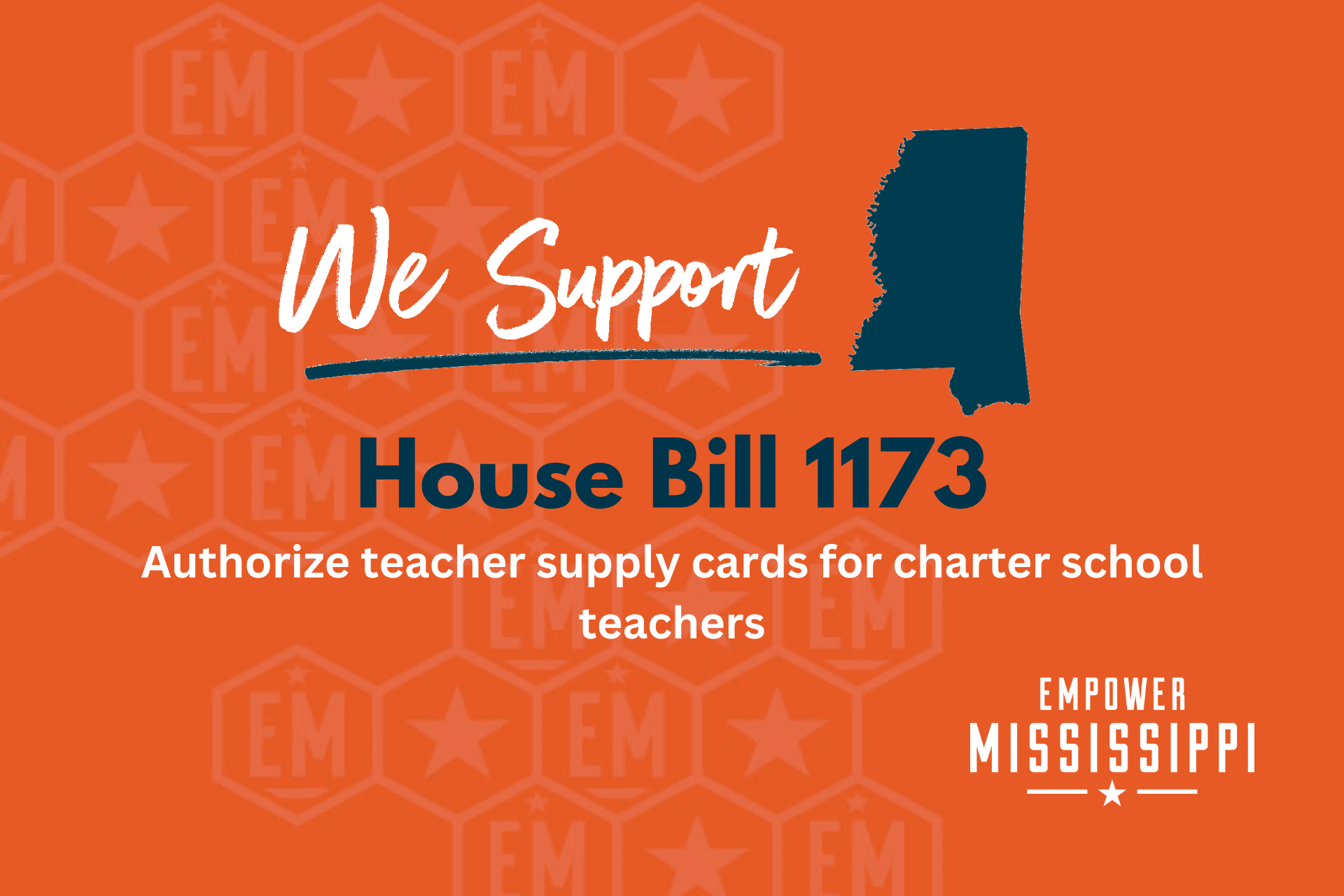 HB 1173 Teacher supply cards for public charter school teachers