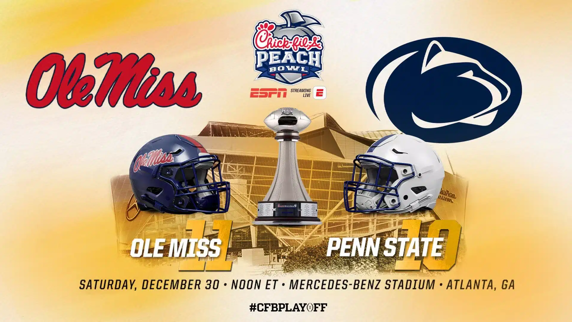 Ole Miss is feeling peachy with New Year’s Six bowl game vs. Penn State