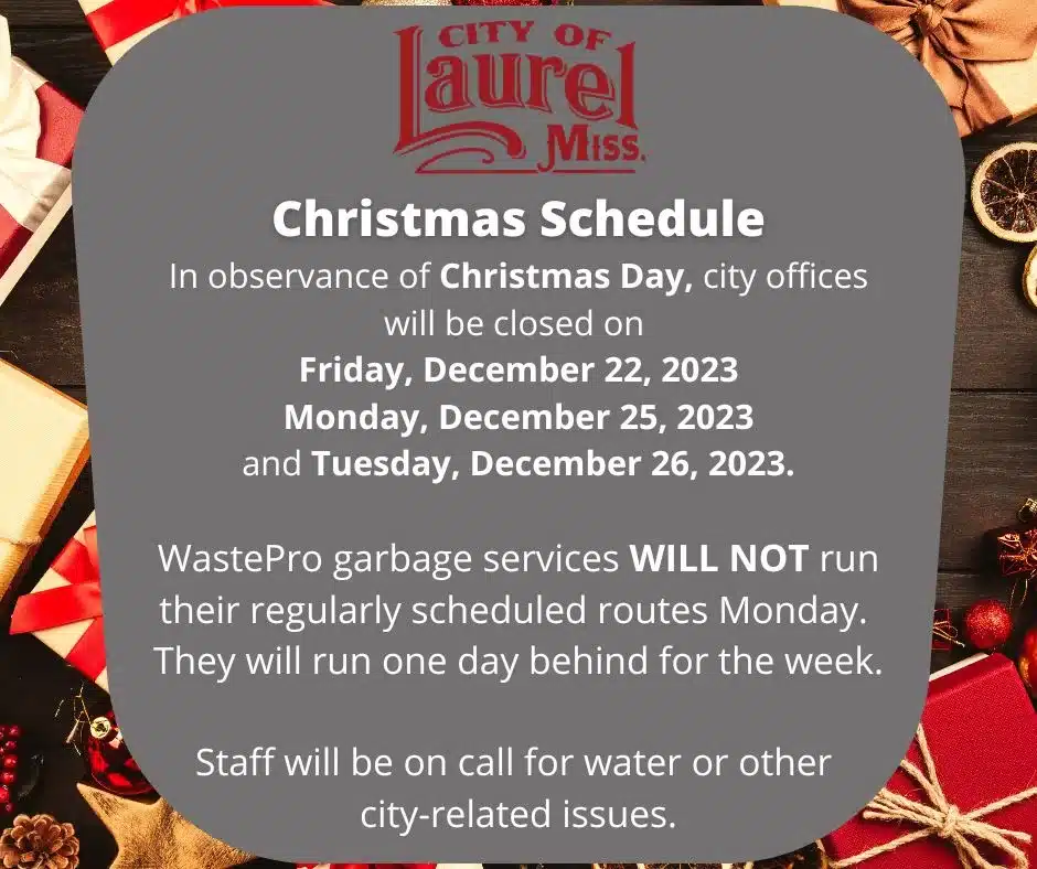 City Holiday Hours Hattiesburg Patriot News Media