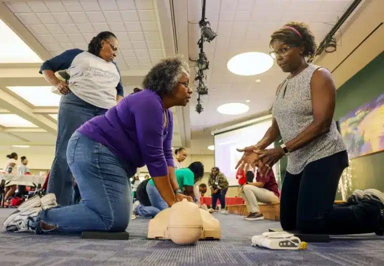 Gallery: American Heart Association trains JPS staff in CPR and AED